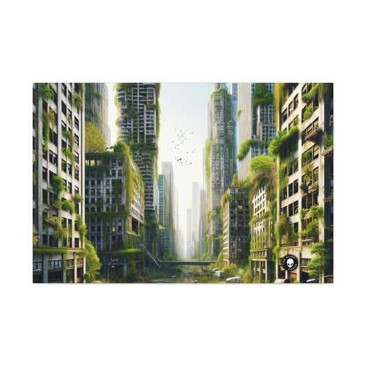 "Nature's Reclamation: A Futuristic Urban Jungle" - The Alien Canva