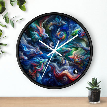 "Psychedelic Underwater Wonderland" - The Alien Wall Clock