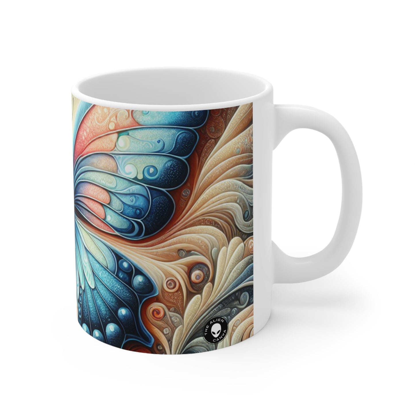 "Butterfly Transformation" - The Alien Ceramic Mug 11oz Symbolism