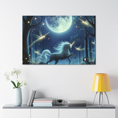 "Forêt enchantée au clair de lune" - The Alien Canva