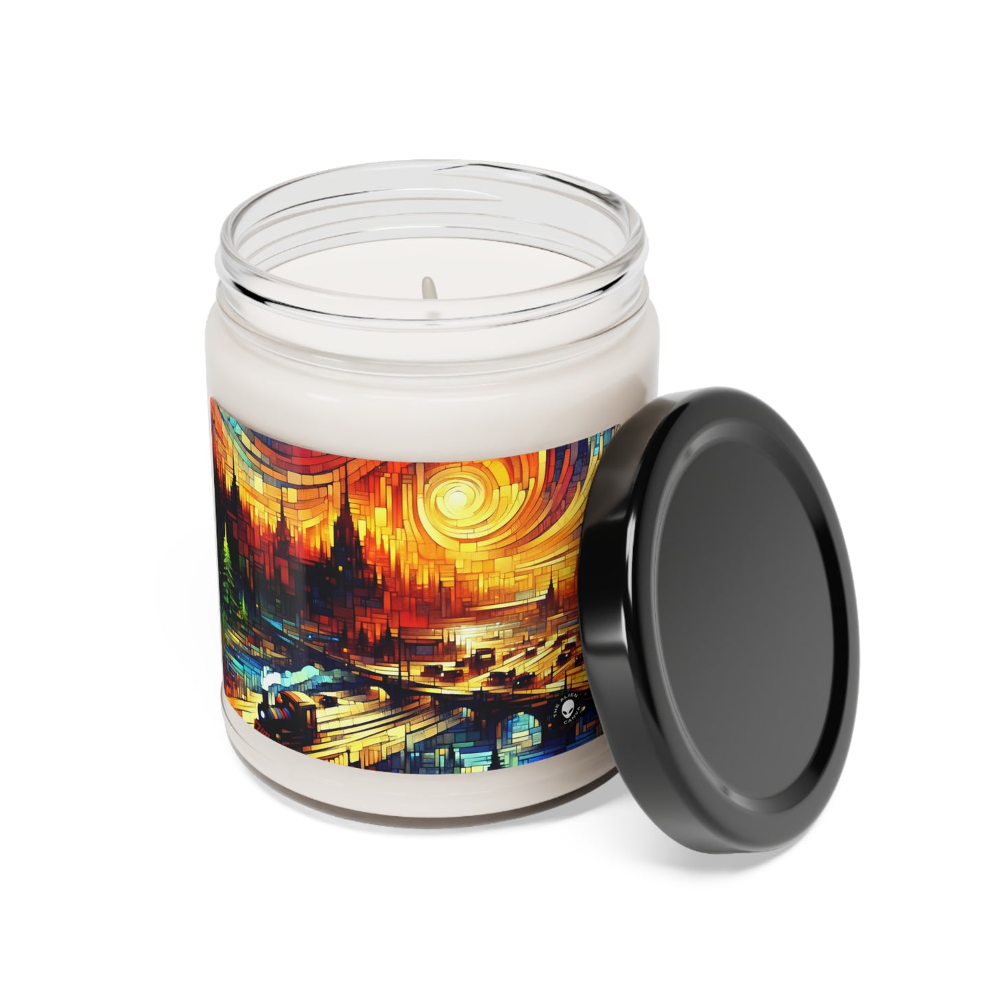 "A World Beyond: An Epic Fantasy Game Landscape" - The Alien Scented Soy Candle 9oz Video Game Art