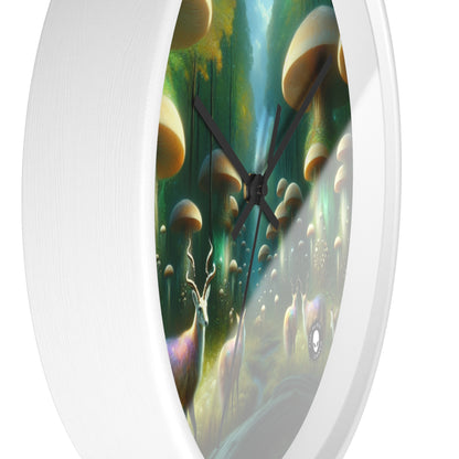 "Mystical Mushroom Grove" - The Alien Wall Clock