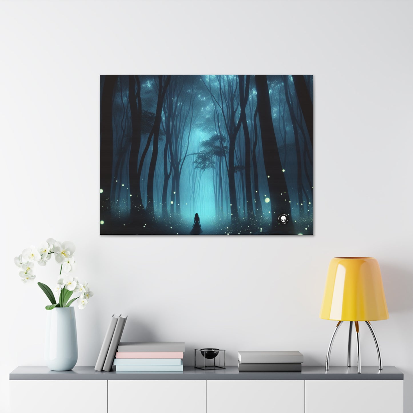 "Guided by Fireflies: A Forest's Secret Lightshow" - The Alien Canva