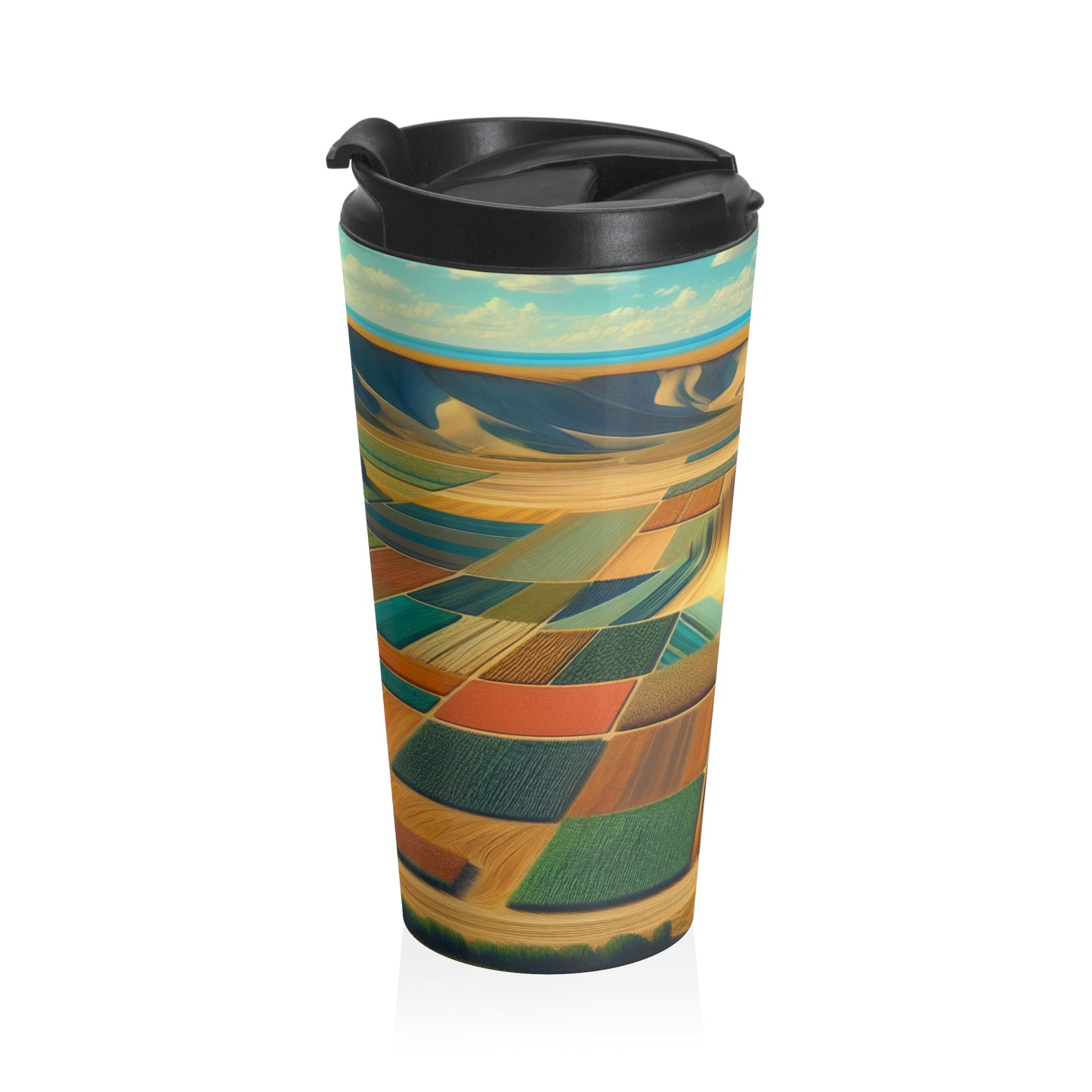 "Forest Mandala: Nature's Harmony" - The Alien Stainless Steel Travel Mug Land Art