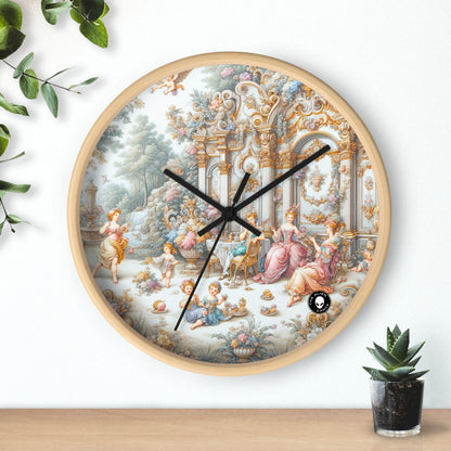 "Un jardin de délices rococo : une extravagance fantaisiste" - The Alien Wall Clock Rococo