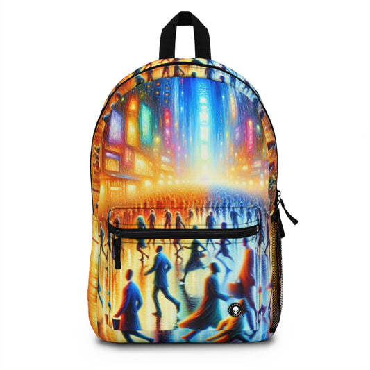 "Neon Nightscapes: A Symphony of City Chaos" - The Alien Backpack