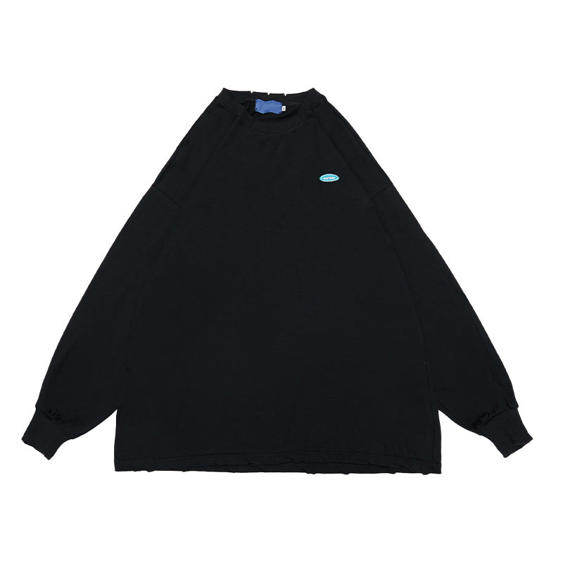 Solid color embroidery small standard long sleeves