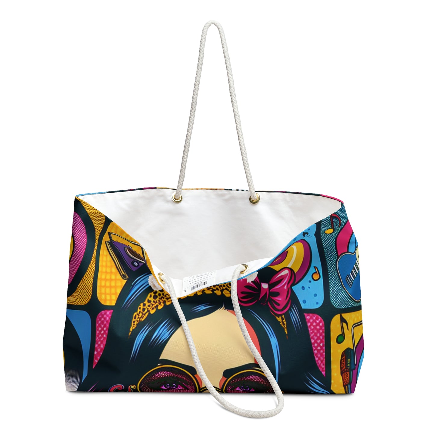 "Celebrating Pop Iconography: A Retrospective Portrait" - The Alien Weekender Bag Pop Art