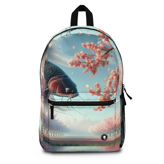 "Peces Koi en flores de cerezo: la belleza de la naturaleza" - La Mochila Alien