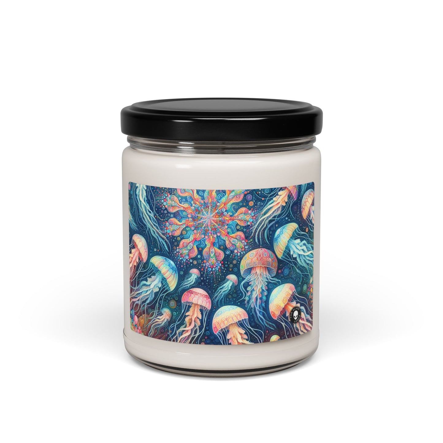 "Luminous Dance of the Deep" - Bougie parfumée au soja Alien 9oz