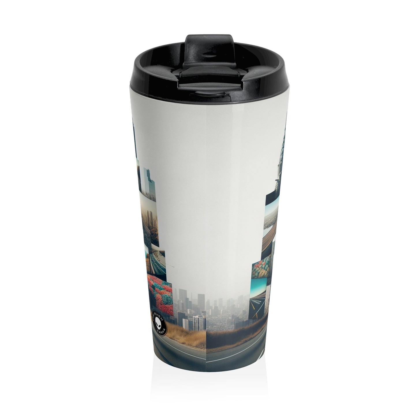 "Enchanted Forest: A Fantasy Montage" - The Alien Stainless Steel Travel Mug Photomontage