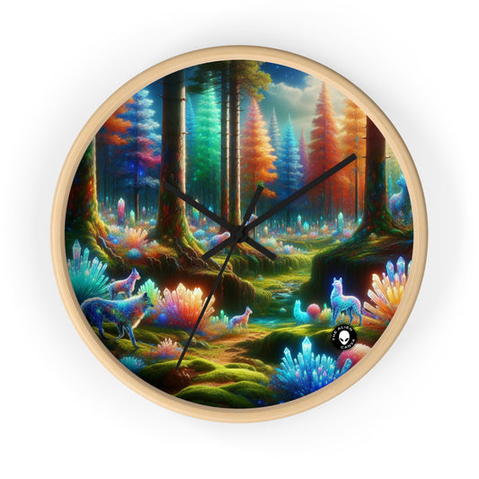 "Crystal Grove: A Fairytale Forest" - The Alien Wall Clock