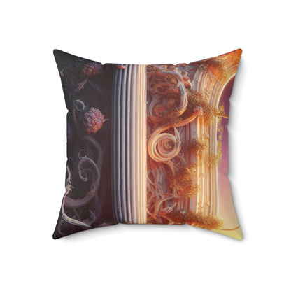 "The Elegant Starlight of Baroque". - The Alien Spun Polyester Square Pillow Baroque