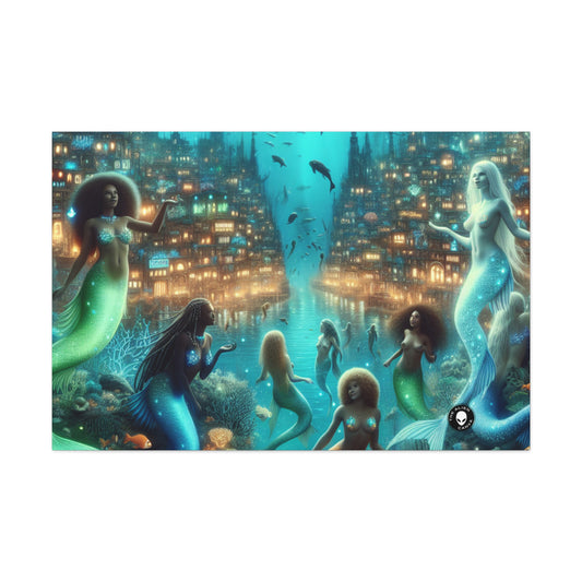 "Glimmering Depths: The Enchanted Underwater City" - The Alien Canva