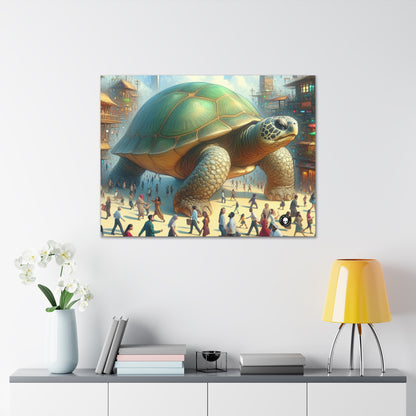 "La tortue merveilleuse dans la ville" - The Alien Canva