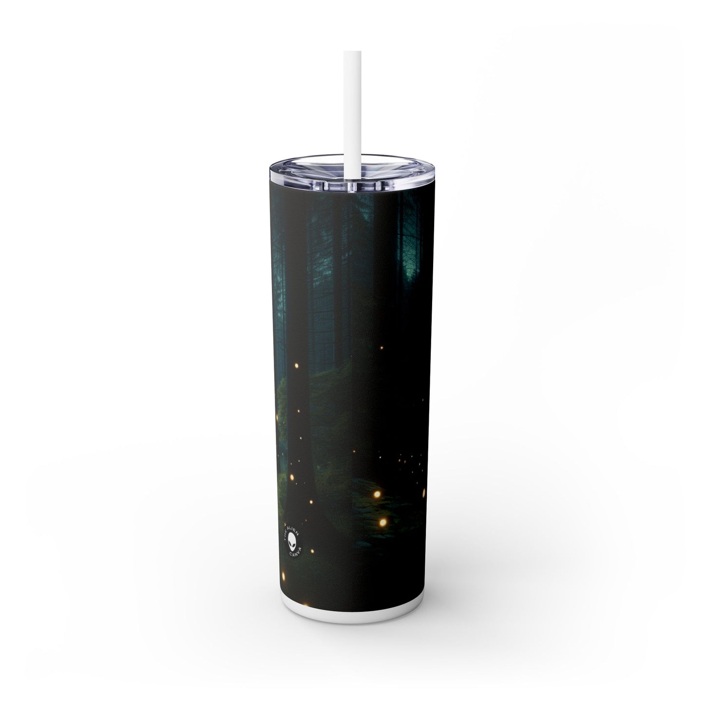 "Nuit enchantée" - Le verre fin Alien Maars® avec paille 20 oz