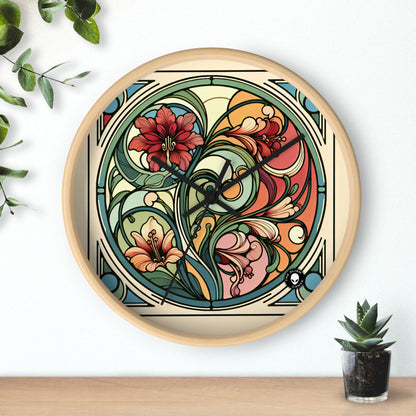 "Enchanting Depths: An Art Nouveau Ode to the Underwater Realm" - The Alien Wall Clock Art Nouveau