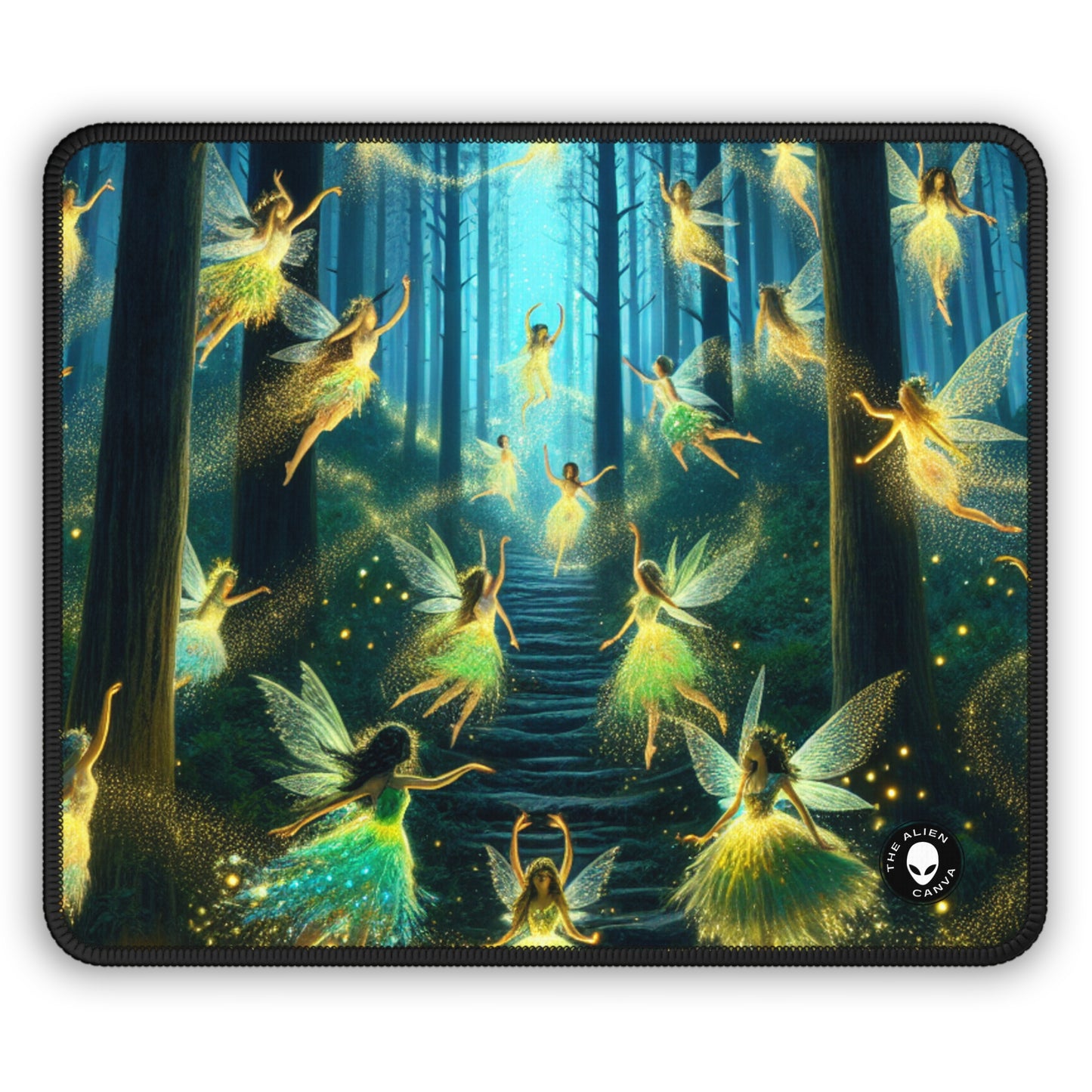 Enchanted Night: Firefly Dance - The Alien Gaming Mouse Pad