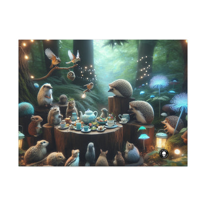 "Enchanted Tea Time: A Magical Forest Gathering" - The Alien Canva