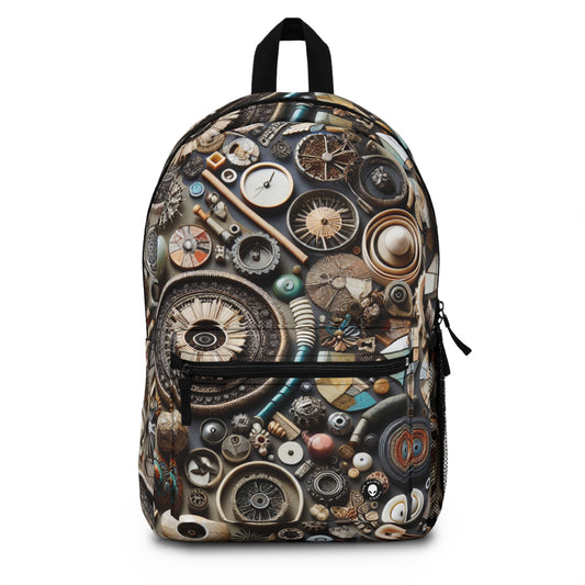 "Nature's Tapestry: Assemblage Art with Found Objects" - The Alien Backpack Assemblage Art