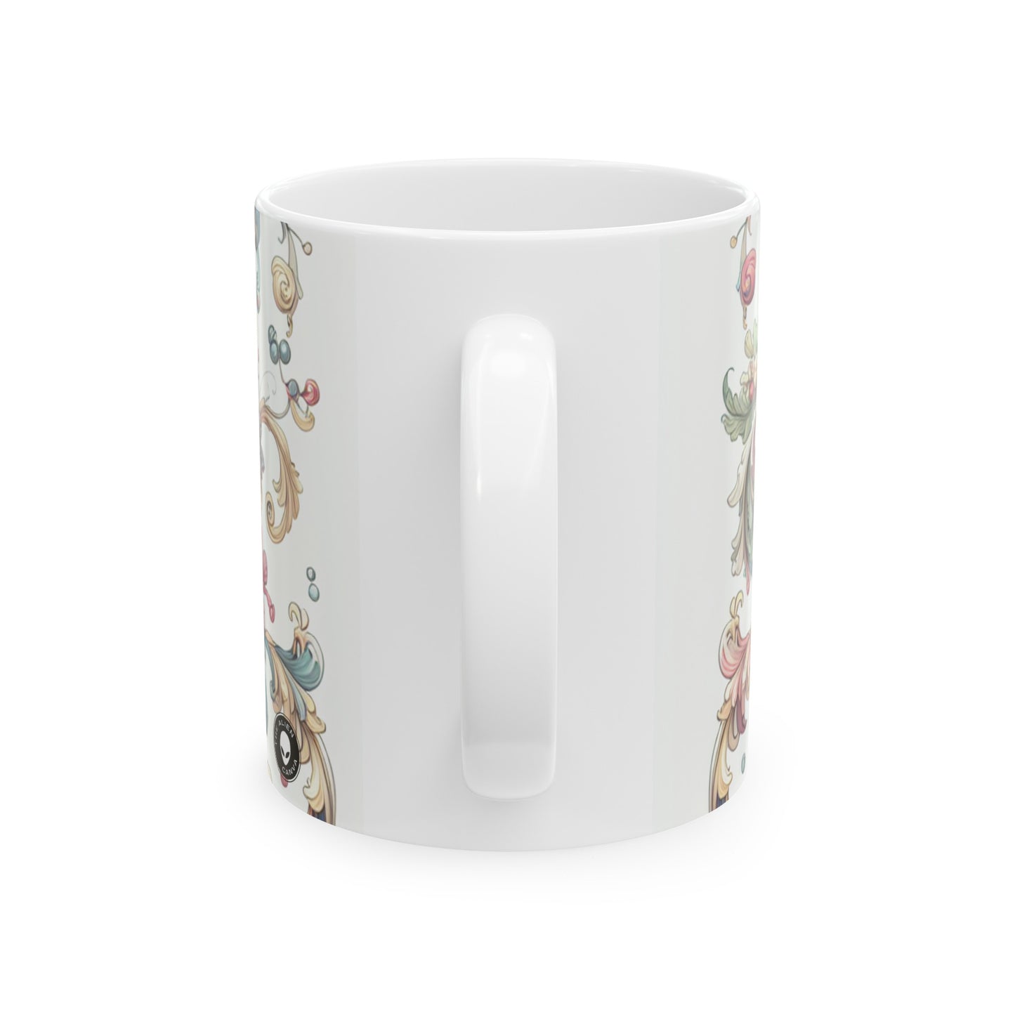 "Élégance enchantée : une soirée dans un jardin rococo" - La tasse en céramique Alien 11oz Rococo