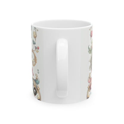 "Élégance enchantée : une soirée dans un jardin rococo" - La tasse en céramique Alien 11oz Rococo