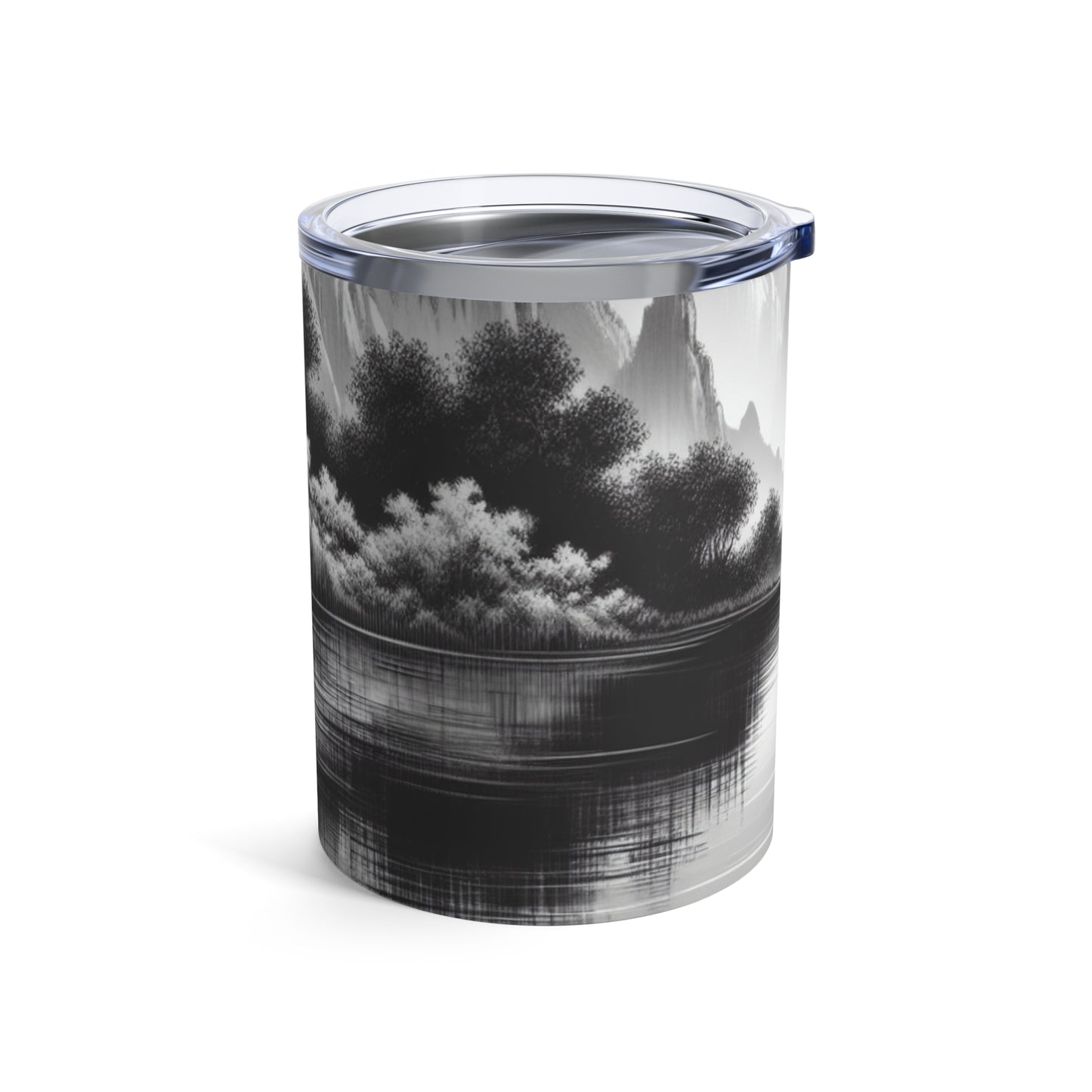 "Pristine Splendor" - El vaso alienígena de 10 oz con pintura de tinta zen