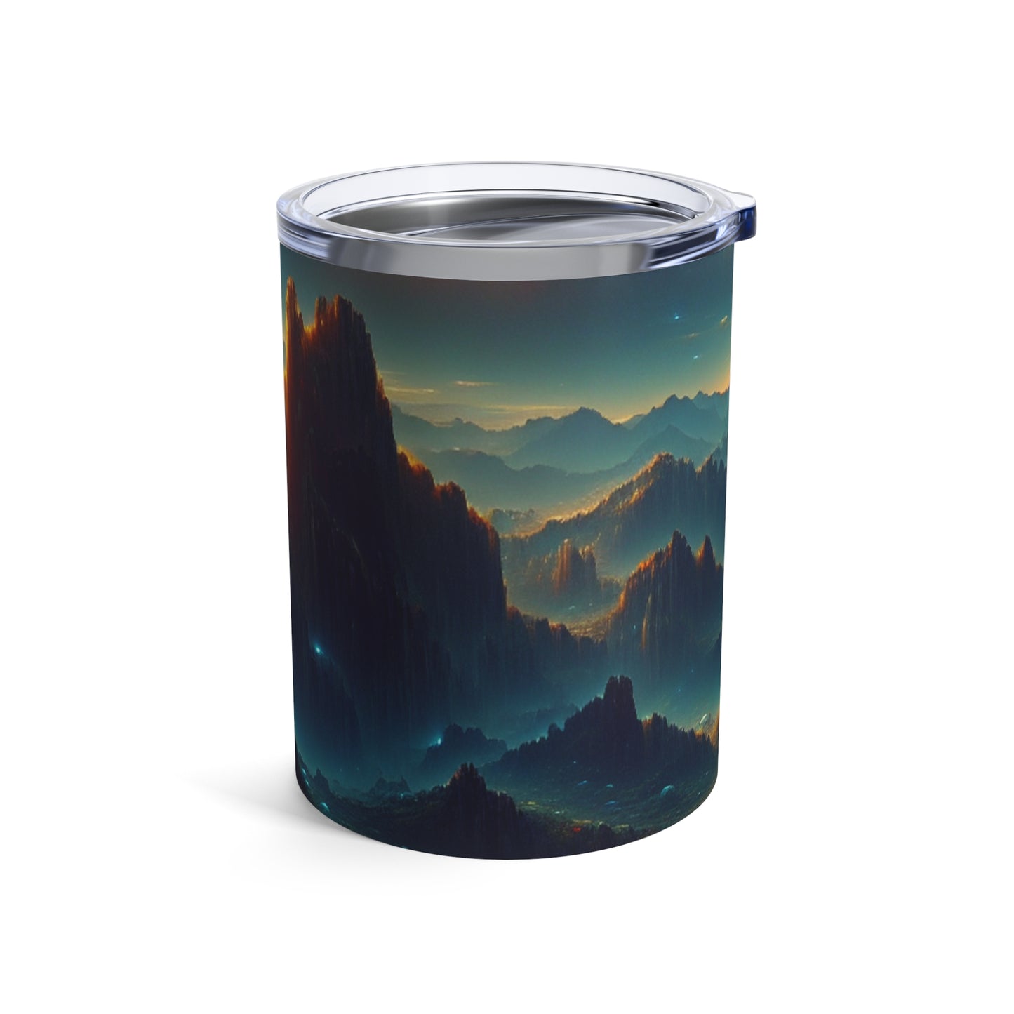 "Un Sueño Extraño: Un Mundo Desconocido en Detalle" - The Alien Tumbler 10oz planetas no descubiertos en estilo hyperrealista