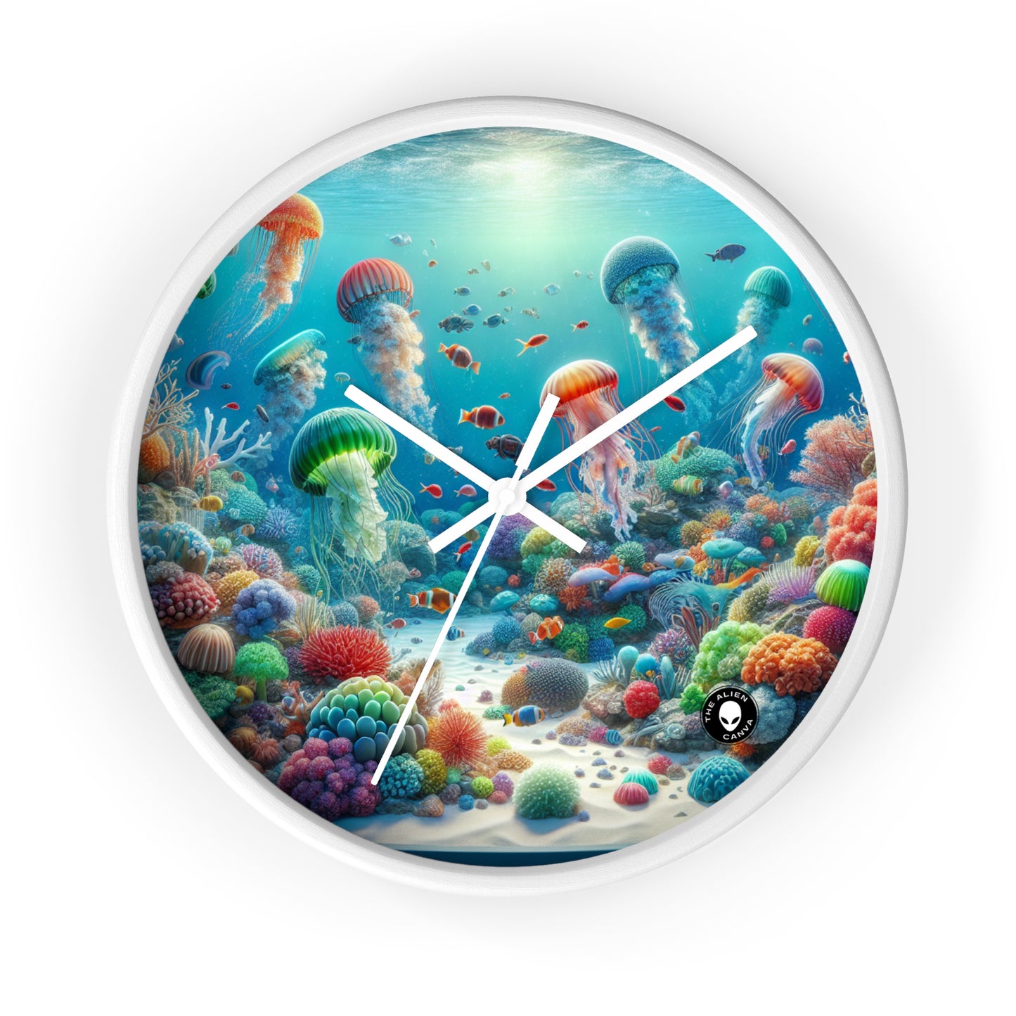 "Jellyfish Fantasy" - L'horloge murale extraterrestre