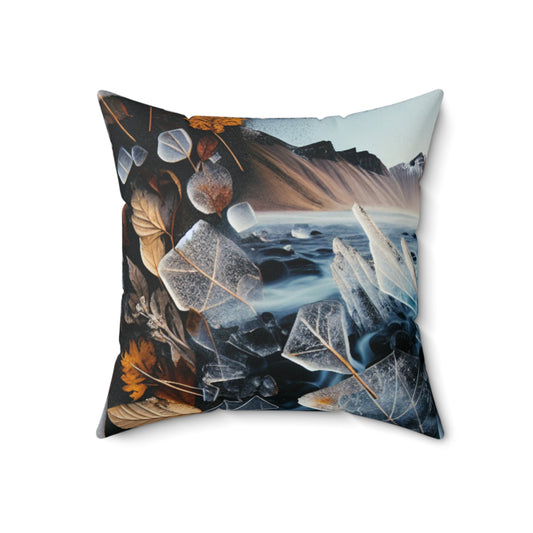 "Fleeting Forest: Ephemeral Art Installation in Nature"- The Alien Spun Polyester Square Pillow Ephemeral Art