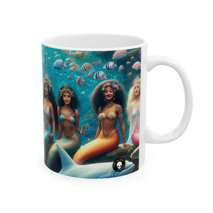 "Dive into the Enchanted Abyss: A Mermaid's Paradise" - The Alien Ceramic Mug 11oz