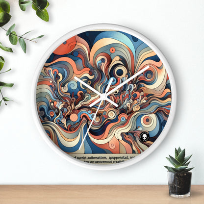 "Unleashing the Unconscious: A Surrealistic Exploration" - The Alien Wall Clock Surrealist Automatism