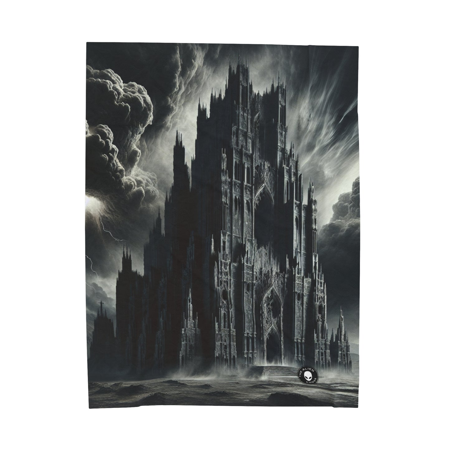 "Sauron's Shadow Tower" - The Alien Velveteen Plush Blanket