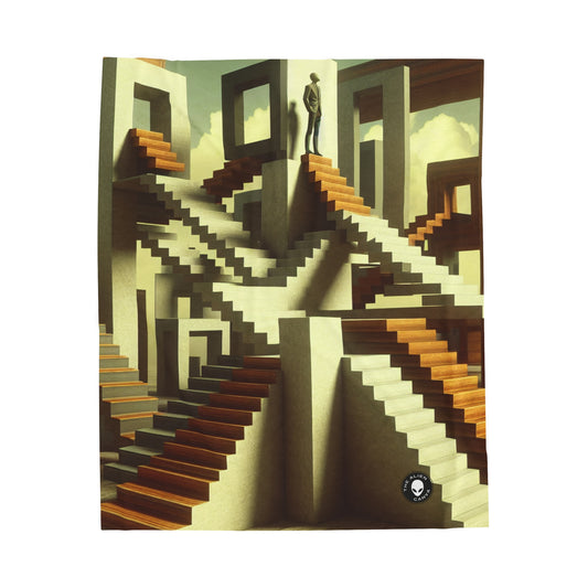 "The Stairway to Paradox" - The Alien Velveteen Plush Blanket
