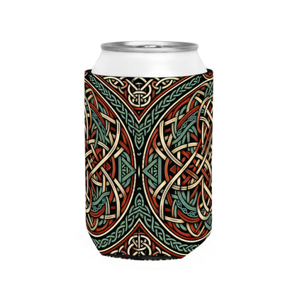 "Majestic Celtic Vision: A Mesmerizing Artwork Inspired by the Cliffs of Moher" - The Alien Can Cooler Sleeve Celtic Art