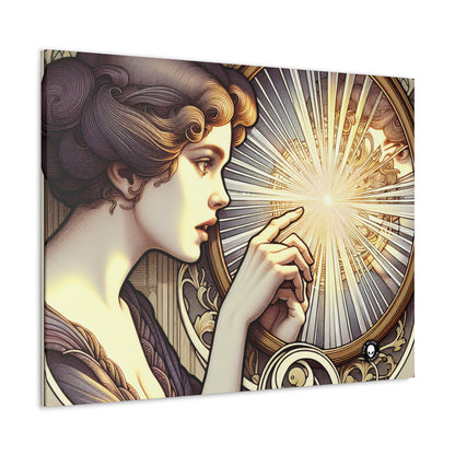 "Reflection of Beauty" - The Alien Canva Art Nouveau