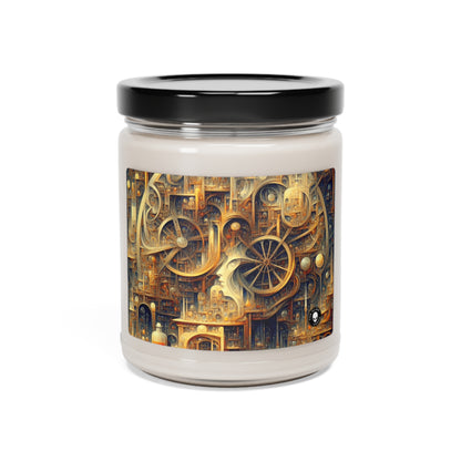 "Unity in Vibrant Harmony: An Abstract Metaphysical Exploration" - The Alien Scented Soy Candle 9oz Metaphysical Art