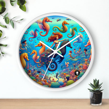 "Seahorse Serenade: A Magical Underwater Journey" - The Alien Wall Clock