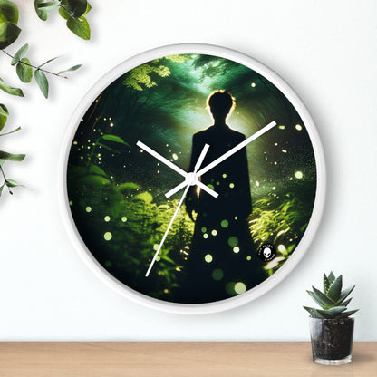 "Bosque de luciérnagas encantado" - El reloj de pared alienígena