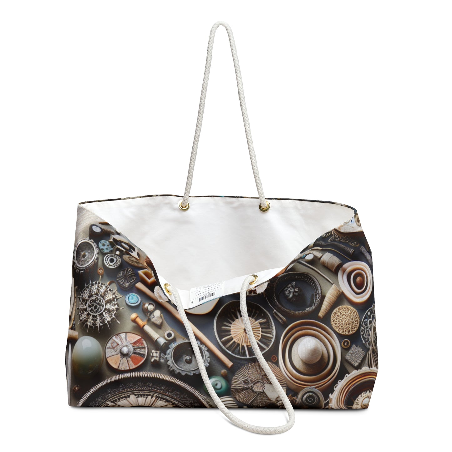 "Tapisserie de la nature : art d'assemblage avec des objets trouvés" - The Alien Weekender Bag Assemblage Art