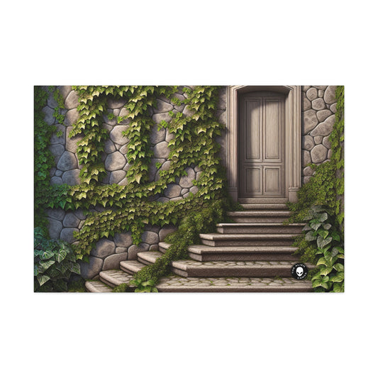 "Trompe-L'oeil Ivy Wall" - El alienígena Canva Trompe-l'oeil