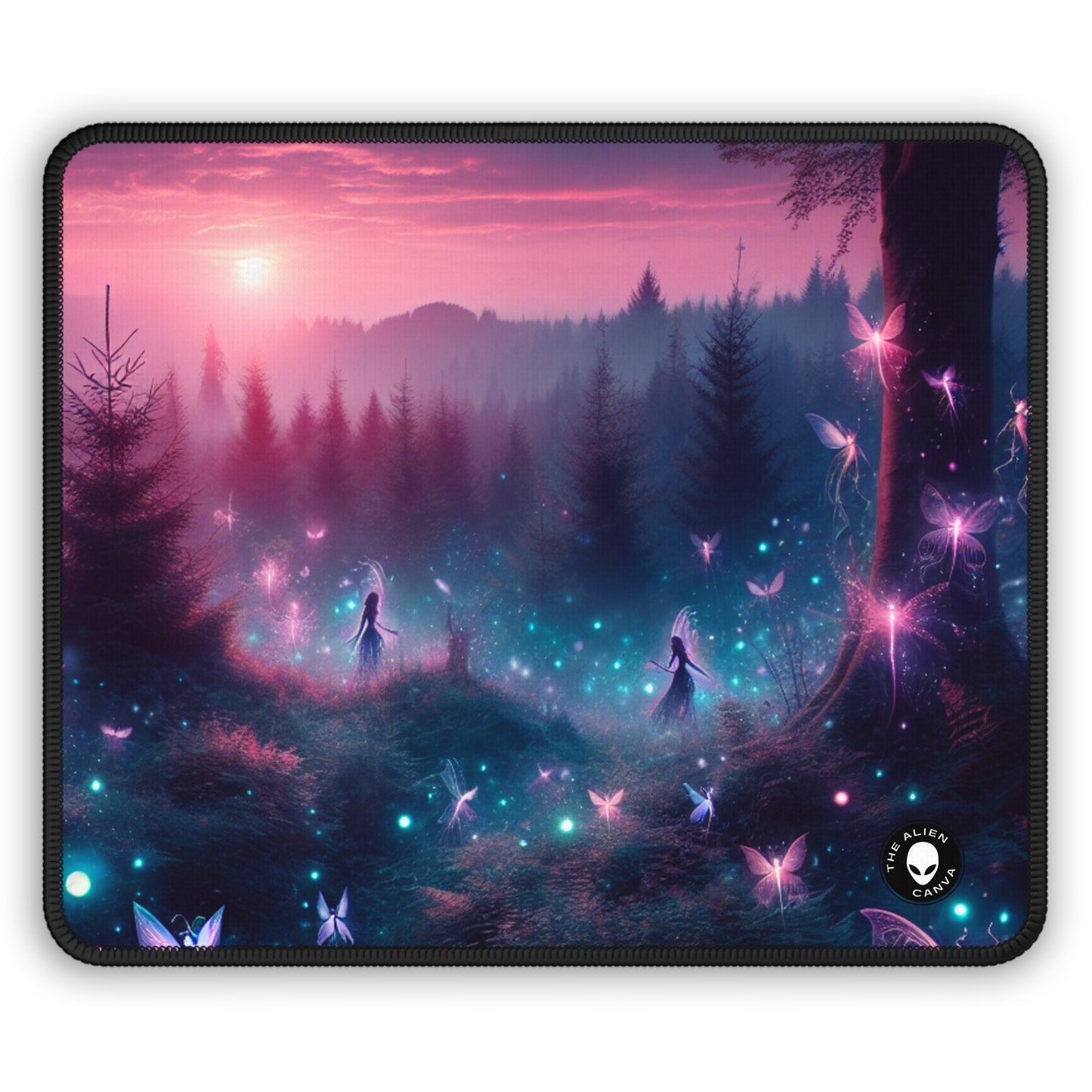 Forêt de lucioles enchantées - Le tapis de souris de jeu Alien