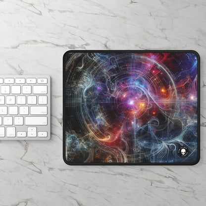 "La métropole néon de la nature : une fusion surréaliste de technologie et de verdure" - The Alien Gaming Mouse Pad Digital Art