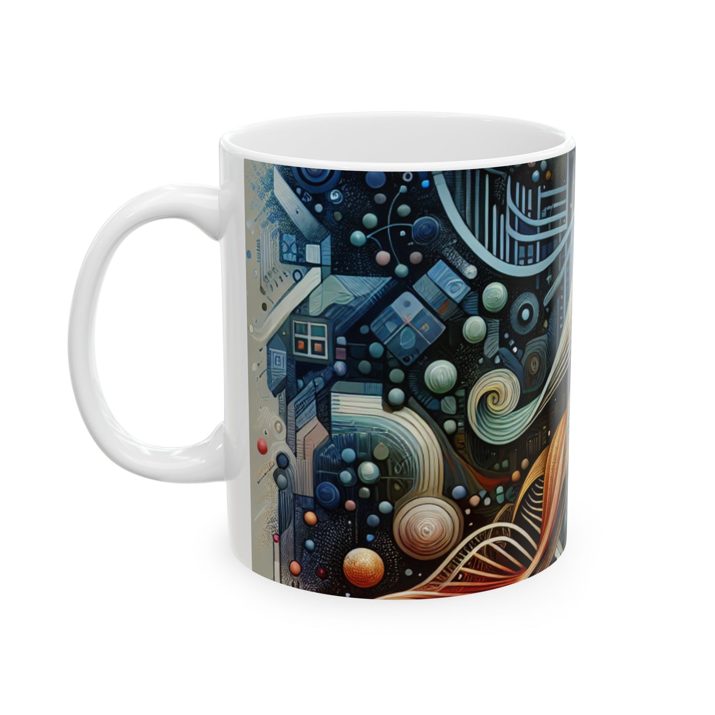 "Bio-Futurism: Butterfly Wing Inspired Art" - The Alien Ceramic Mug 11oz Bio Art