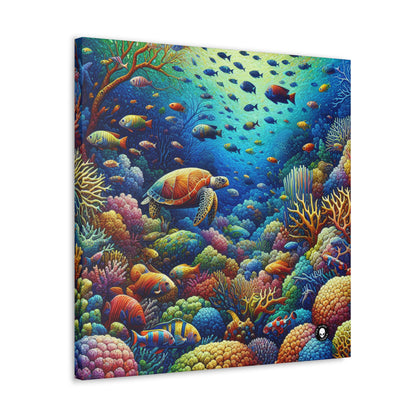 "Marine Paradise: Colorful Coral Reef Wildlife" - The Alien Canva