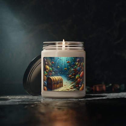 "Beneath the Waves: Treasure in the Coral Reef" - The Alien Scented Soy Candle 9oz