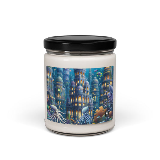 "Enchanting Atlantis: A Harmony of Sea Creatures" - The Alien Scented Soy Candle 9oz