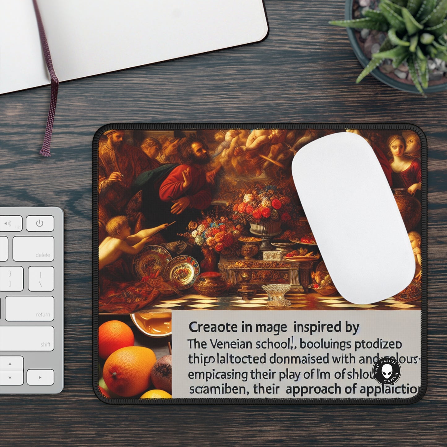 Venetian Reverie: A Contemporary Homage to the Vibrant Elegance of the Venetian School - The Alien Gaming Mouse Pad Venetian School