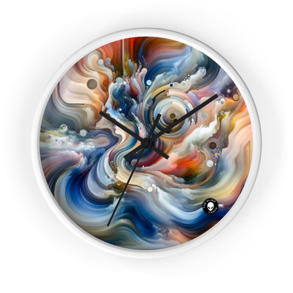 "Living Canvas: The Transcendence of Art and Humanity" - The Alien Wall Clock Video Art