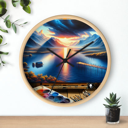 "Bountiful Harvest: A Hyperrealistic Fruit Bowl" - The Alien Wall Clock Hyperrealism